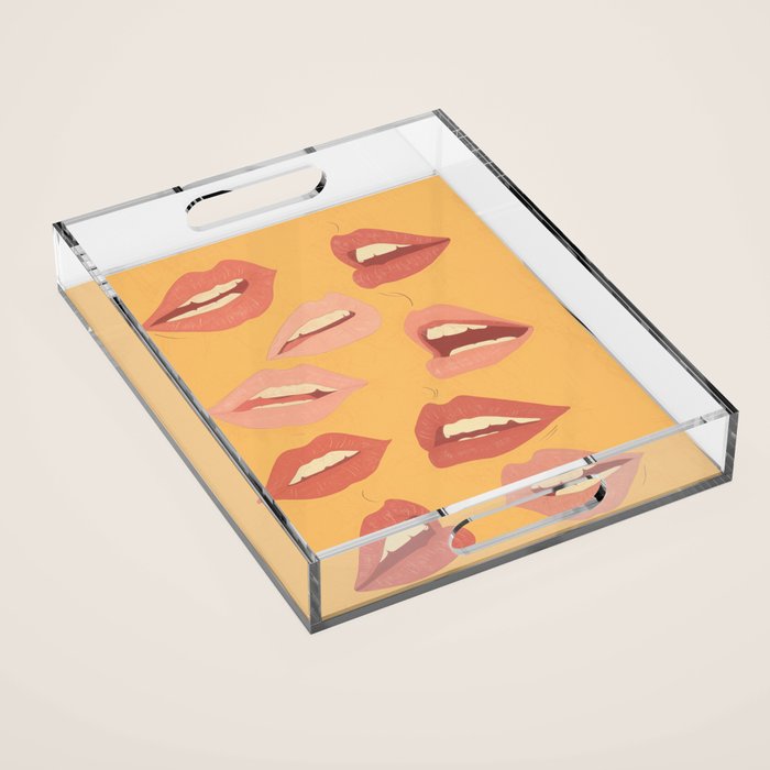 Playful Lips Acrylic Tray Gallery Image 1