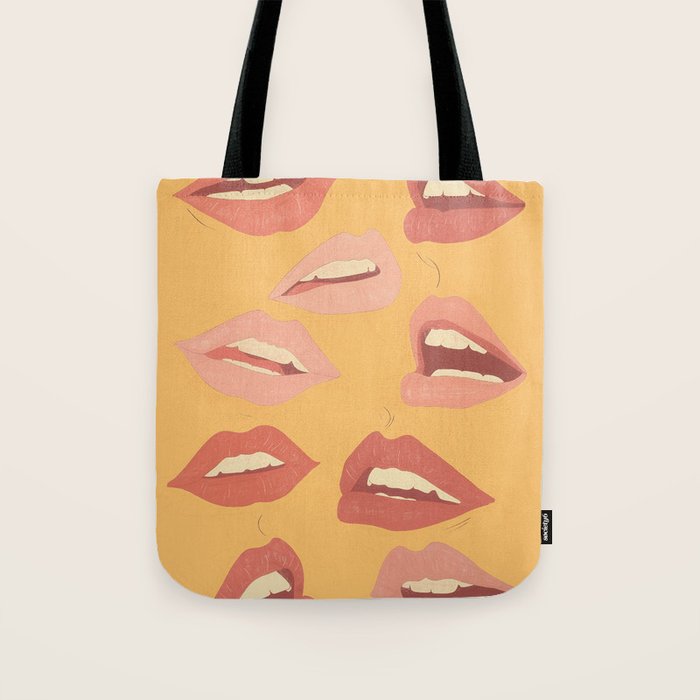 Playful Lips Tote Bag Gallery Image 1