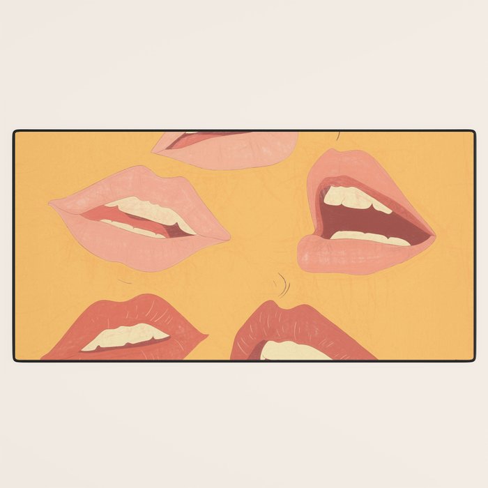 Playful Lips Desk Mat Gallery Image 3