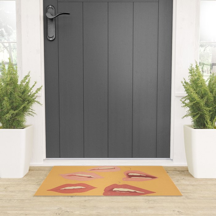 Playful Lips Welcome Mat Gallery Image 3
