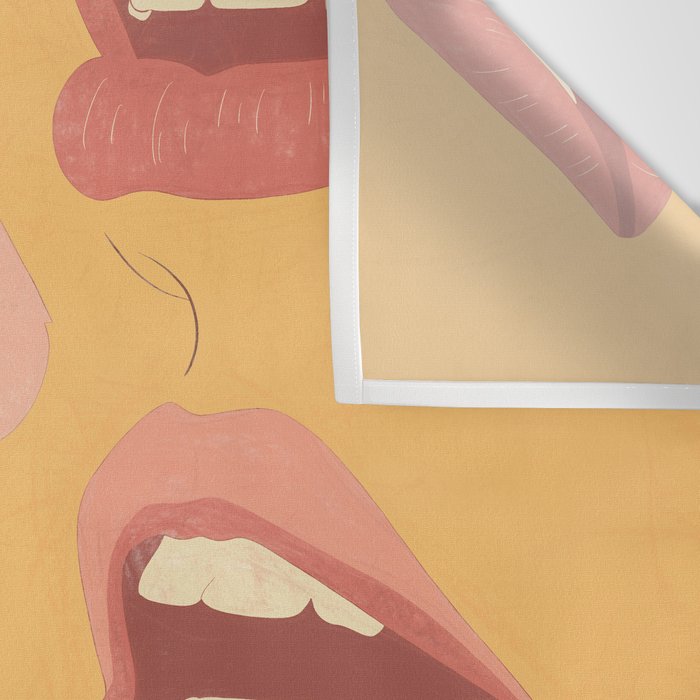 Playful Lips Wall Tapestry Gallery Image 3