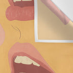 Playful Lips Wall Tapestry Gallery Image 3