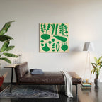 fresh fresh vegetable-green Wood Wall Art Gallery Image 2