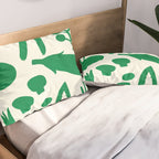 fresh fresh vegetable-green Pillow Sham Gallery Image 2