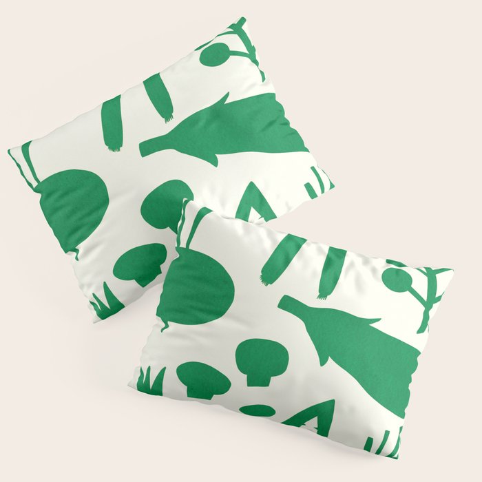 fresh fresh vegetable-green Pillow Sham Gallery Image 1