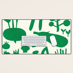 fresh fresh vegetable-green Desk Mat Gallery Image 1