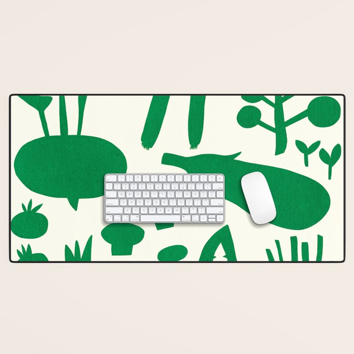 fresh fresh vegetable-green Desk Mat Gallery Image 1