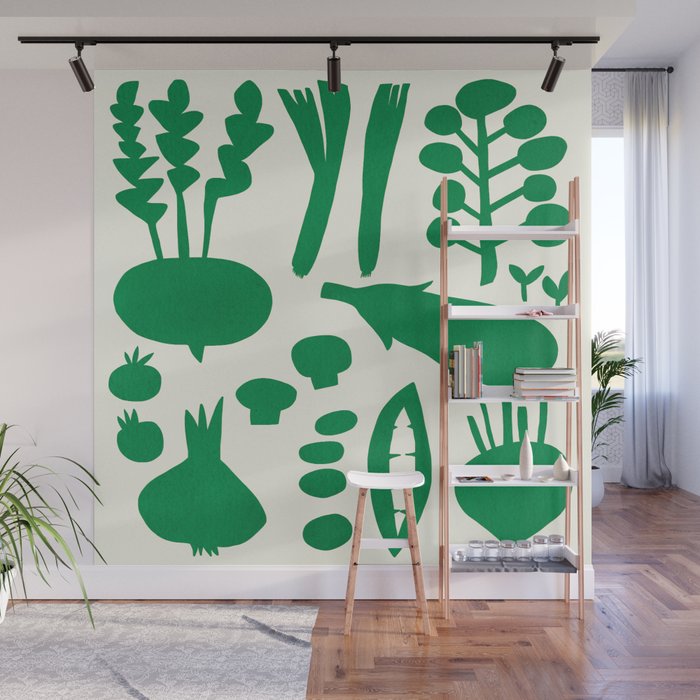 fresh fresh vegetable-green Wall Mural Gallery Image 1