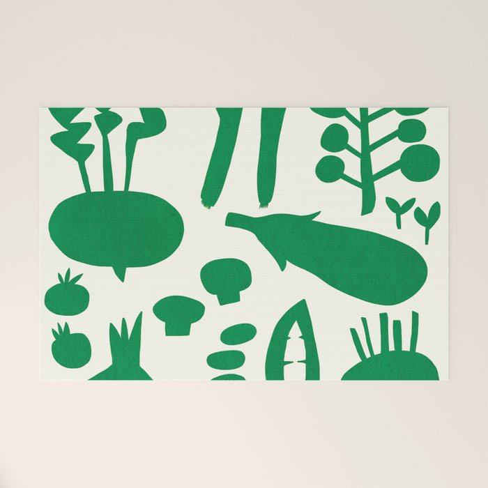 fresh fresh vegetable-green Welcome Mat Gallery Image 1