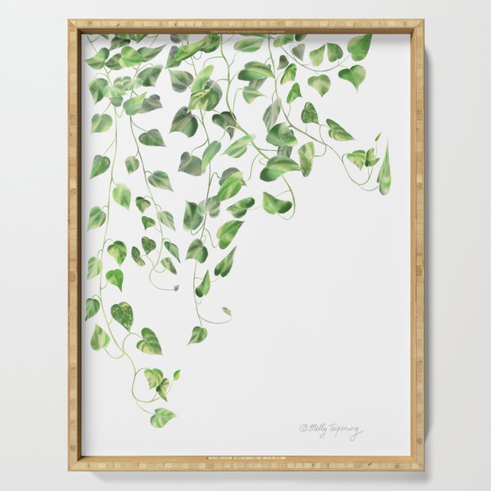 Golden Pothos - Ivy Serving Tray Gallery Image 1