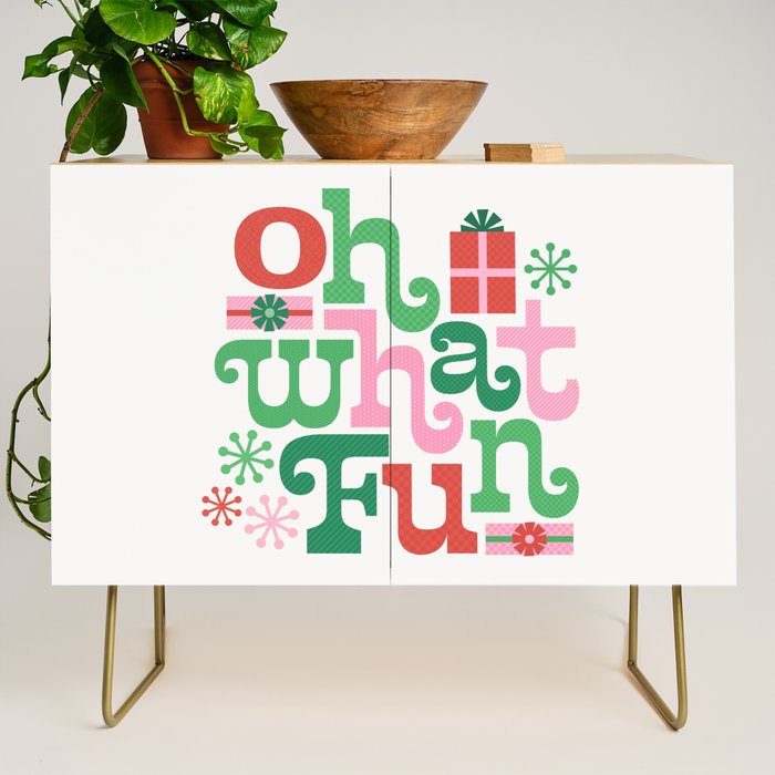 Oh What Fun - Red and Green Credenza Gallery Image 1