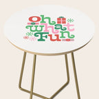 Oh What Fun - Red and Green Side Table Gallery Image 2