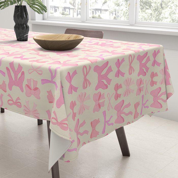 Pink Bows Tablecloth Gallery Image 3