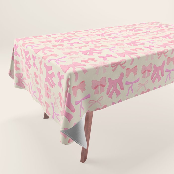 Pink Bows Tablecloth Gallery Image 1