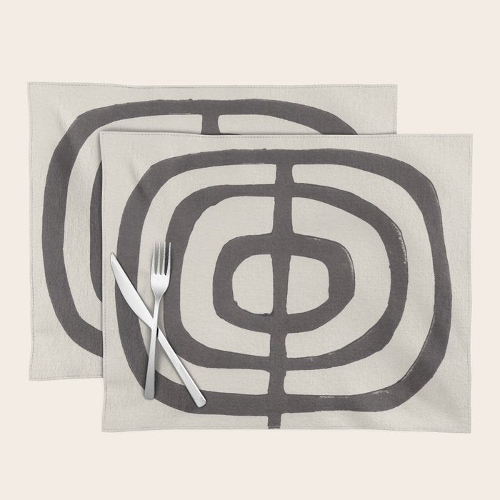 Modern Plant / Lino Print Placemat Gallery Image 1
