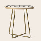 Modern Plant / Lino Print Side Table Gallery Image 1