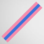 Bold Fun Stripes Blue and Pink Simple Colorful Pattern Table Runner Gallery Image 3