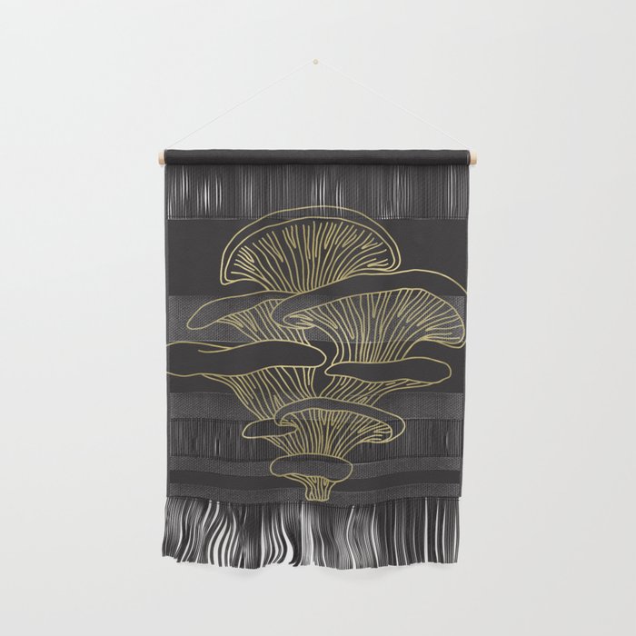 Gilded Oyster Mushroom Wall Hanging Gallery Image 1