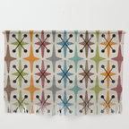 Mid Century Modern Atomic Age Starburst Pattern 226 Googie  Wall Hanging Gallery Image 1