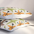 Mid Century Modern Atomic Age Starburst Pattern 226 Googie  Pillow Sham Gallery Image 3