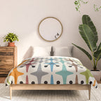 Mid Century Modern Atomic Age Starburst Pattern 226 Googie  Comforter Gallery Image 3