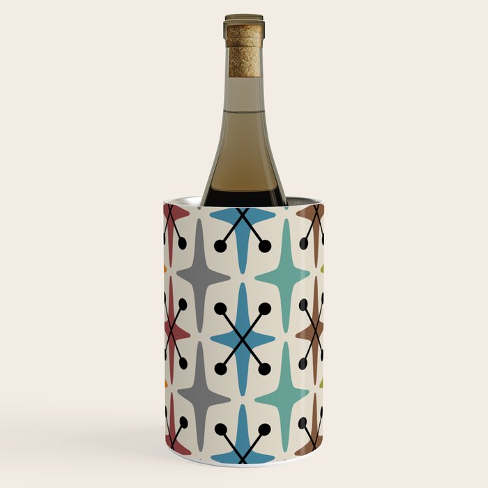Mid Century Modern Atomic Age Starburst Pattern 226 Googie  Wine Chiller Gallery Image 1