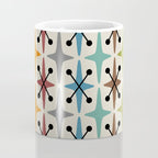 Mid Century Modern Atomic Age Starburst Pattern 226 Googie  Coffee Mug Gallery Image 4