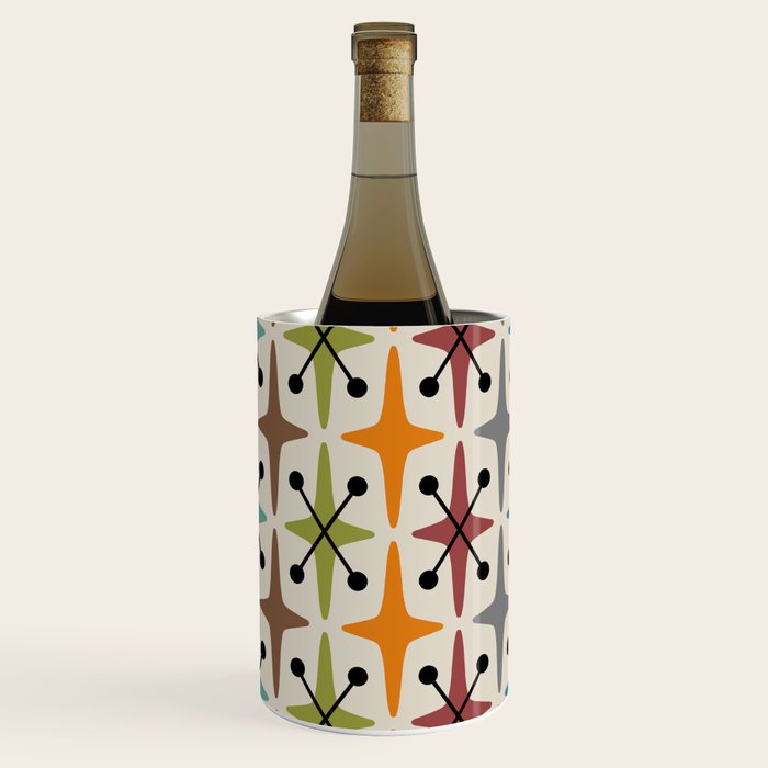 Mid Century Modern Atomic Age Starburst Pattern 226 Googie  Wine Chiller Gallery Image 2