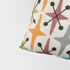 Mid Century Modern Atomic Age Starburst Pattern 226 Googie  Pillow Sham Gallery Image 4