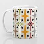 Mid Century Modern Atomic Age Starburst Pattern 226 Googie  Coffee Mug Gallery Image 3