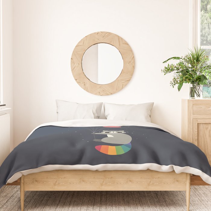 Space Raccoon Duvet Cover Gallery Image 3