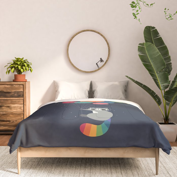 Space Raccoon Comforter Gallery Image 3