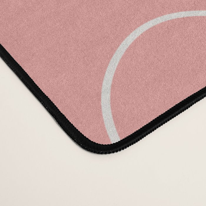Monstera No2 Pink Desk Mat Gallery Image 4