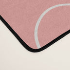 Monstera No2 Pink Desk Mat Gallery Image 4