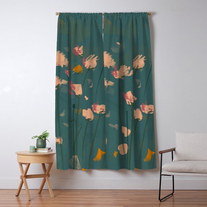 A Field Of Flowers Bloom Window Curtain Gallery Image 1