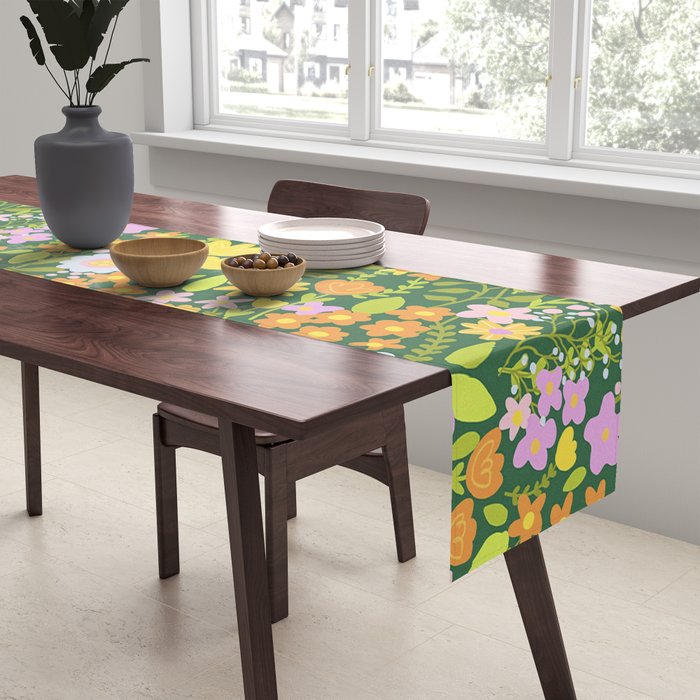 Amelia Green Table Runner Gallery Image 2