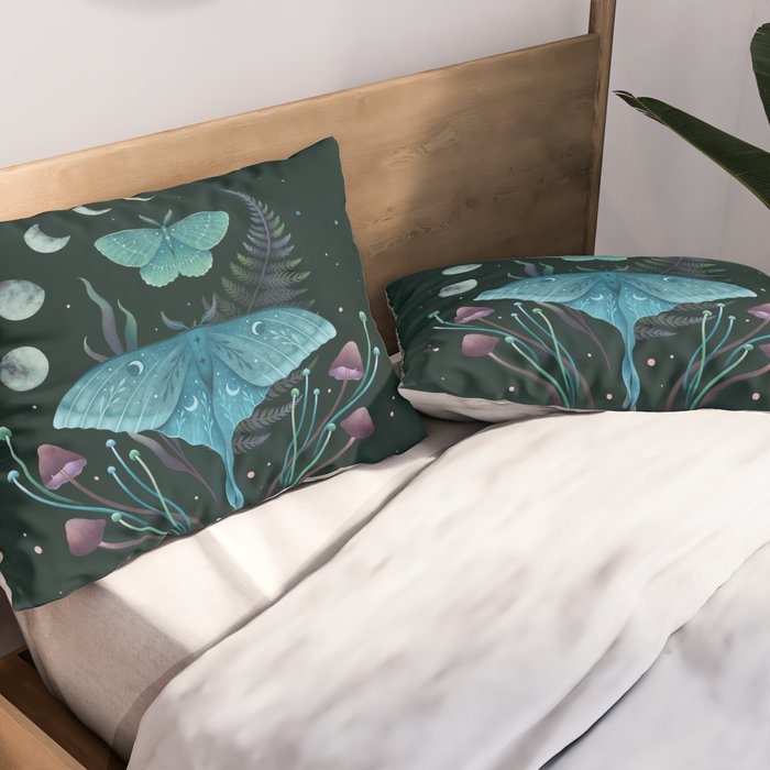 Luna and Emerald Pillow Sham Gallery Image 2