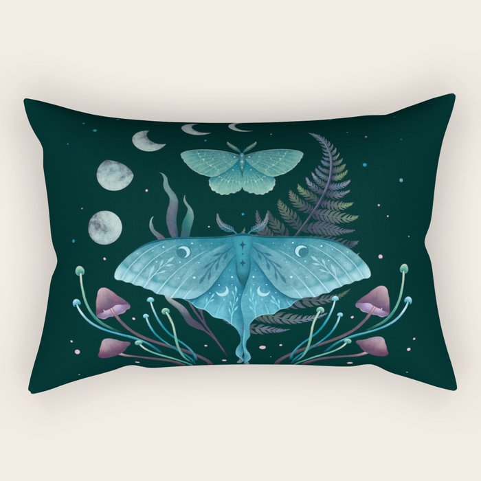 Luna and Emerald Rectangular Pillow Gallery Image 2