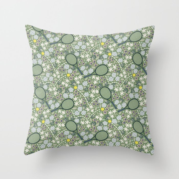 Tennis in the Garden Throw Pillow Gallery Image 6