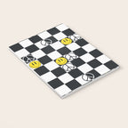 Checkered Smiley Face & Peace Sign Notebook Gallery Image 3