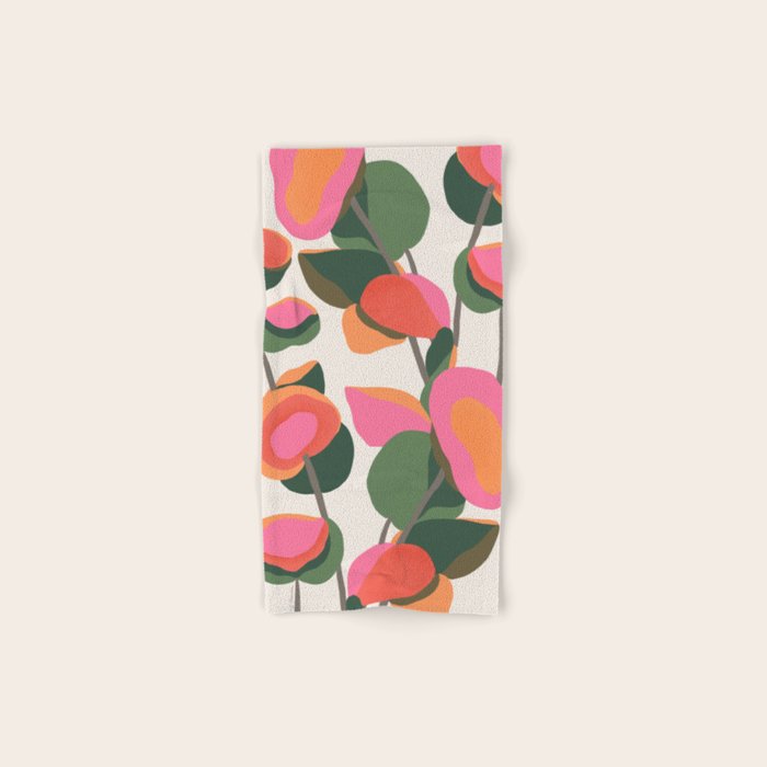 Abstract Eucalyptus Leaves Bath Towel Gallery Image 1