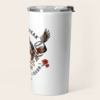 Heartbreak Lyrics & Liquor 1975. Cute Pinup Girl Playing Guitar: Full Color Version. Travel Mug Gallery Image 2