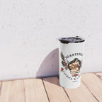 Heartbreak Lyrics & Liquor 1975. Cute Pinup Girl Playing Guitar: Full Color Version. Travel Mug Gallery Image 4