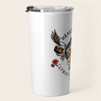 Heartbreak Lyrics & Liquor 1975. Cute Pinup Girl Playing Guitar: Full Color Version. Travel Mug Gallery Image 3