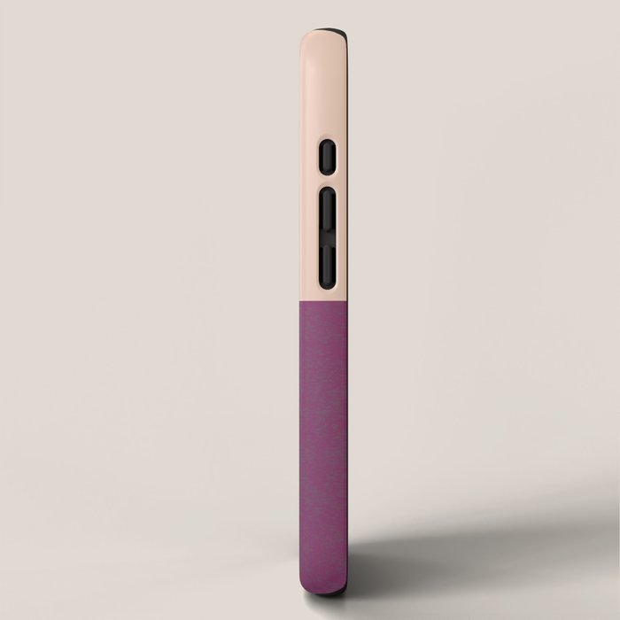 Sunset Geometric Pink Midcentury style iPhone Case Gallery Image 2