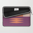 Sunset Geometric Pink Midcentury style Laptop Sleeve Gallery Image 2