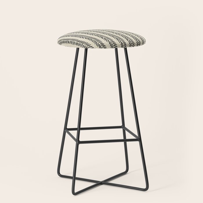 Small Black and White Arrowheads Stool Gallery Image 1