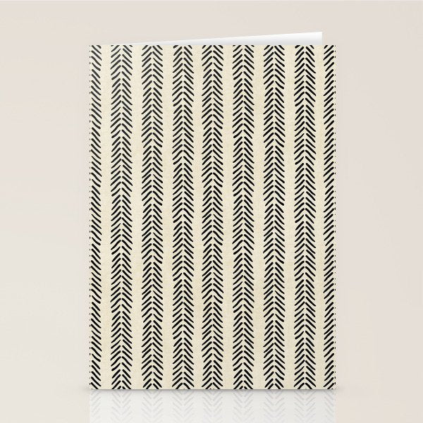 Small Black and White Arrowheads Stationery Card Gallery Image 1