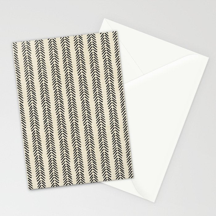 Small Black and White Arrowheads Stationery Card Gallery Image 2