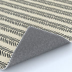 Small Black and White Arrowheads Rug Gallery Image 4